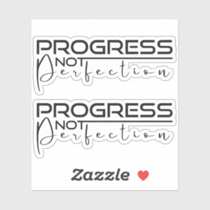 Fortschritt nicht perfekt aufkleber