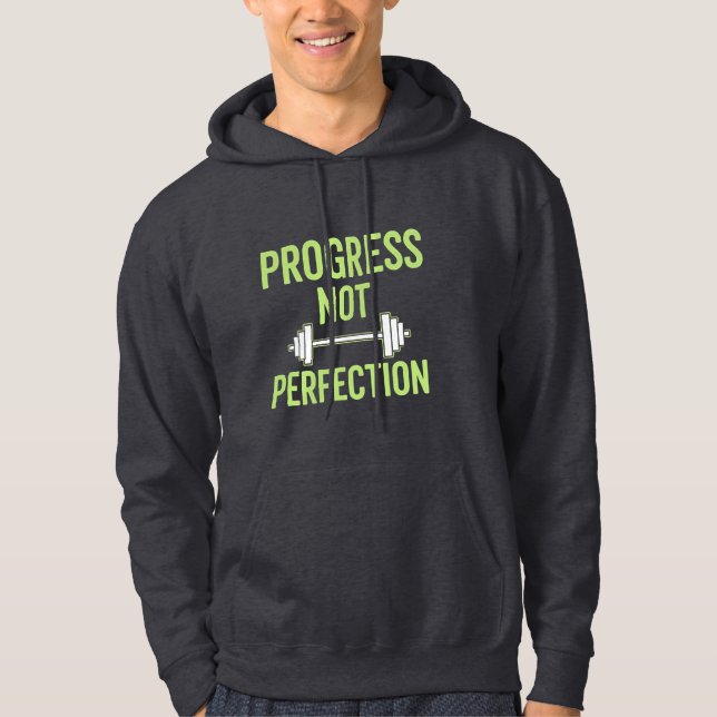 Fortschritt nicht perfekt - Inspirationssym Hoodie (Vorderseite)