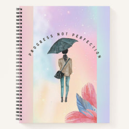 Fortschritt nicht perfekt notizbuch