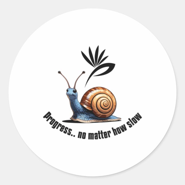 Fortschritt.no Wie langsamer Aufkleber (Vorderseite)