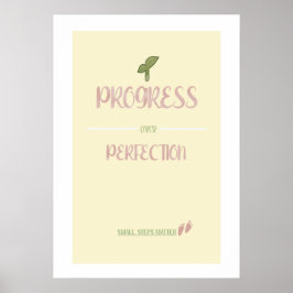 Fortschritt statt Perfektion Poster