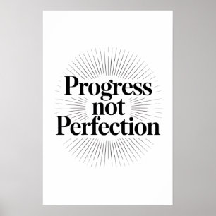 Fortschritt statt Perfektion Poster