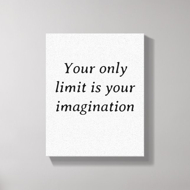 Fortschritt über Perfektion - Minimalistisch Motiv Leinwanddruck (Vorderseite)