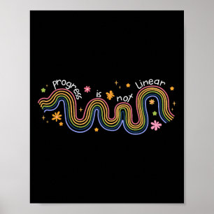 Fortschritt verläuft nicht linear Sped Ed Sonderpä Poster