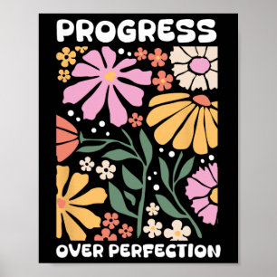 Fortschritt vor Perfektion Aba Therapeuten Verhalt Poster