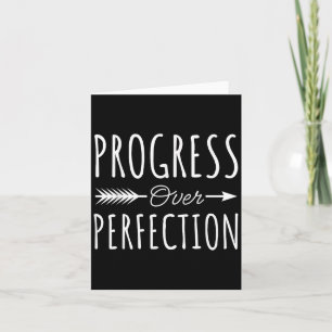 Fortschritt vor Perfektion Inspirierende Motivatio Karte