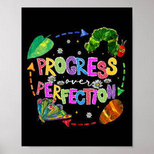 Fortschritt vor Perfektion Lehrer Rückkehr zur Sch Poster