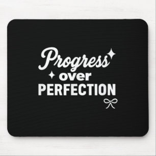 Fortschritt vor Perfektion Motivierendes Christlic Mousepad
