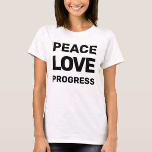 Fortschritte bei der Liebe des Freizügigkeitsprote T-Shirt