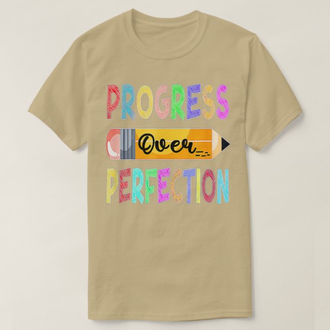 Fortschritte gegenüber Motivierend Lehrern (19) T-Shirt (Design vorne)