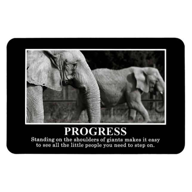 Fortschritte Stehend auf den Schultern der Gigante Magnet (Horizontal)