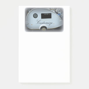 Fortschrittlicher Teardropanhänger-Sinti und Post-it Klebezettel