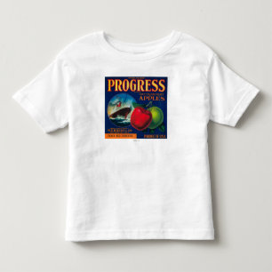 Fortschritts-Apple-Kiste LabelWatsonville, CA Kleinkind T-shirt