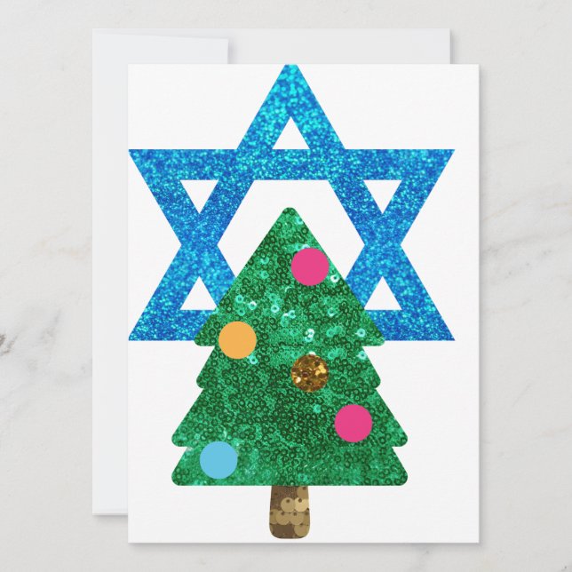 Fortsetzung Christmukah hanukkah Feiertagskarte (Vorderseite)