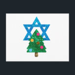 Fortsetzung Christmukah hanukkah Feiertagspostkarte<br><div class="desc">Christmukka,  "Davidenstar",  "Weihnachtsbaum",  Weihnachten,  Weihnachten,  "hässliche Weihnachten",  interreligiös,  "interreligiös",  christlich,  chrismukkah,  hanukkah,  chanukkah Glitzer,  Sequins,  jüdisch,  ferien, jew,  neon-pink blass</div>