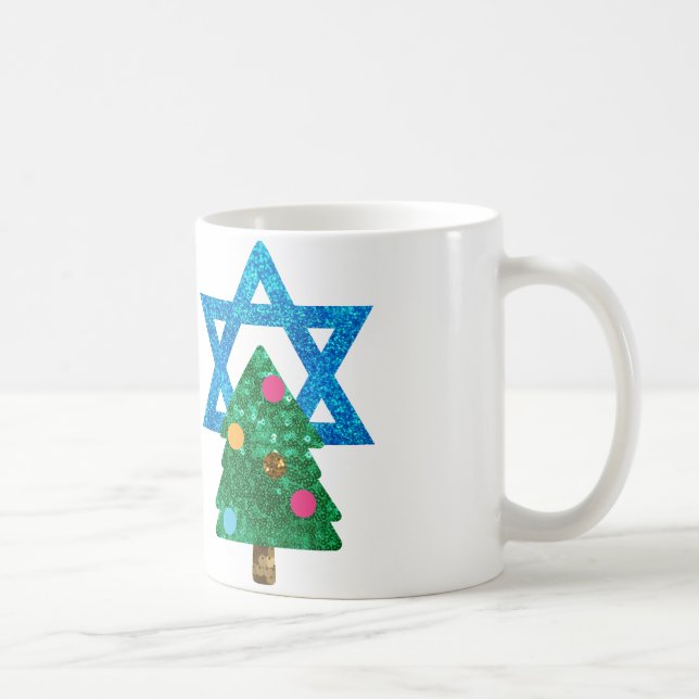 Fortsetzung Christmukah hanukkah Kaffeetasse (Rechts)