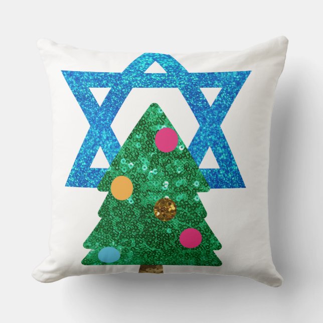 Fortsetzung Christmukah hanukkah Kissen (Vorderseite)