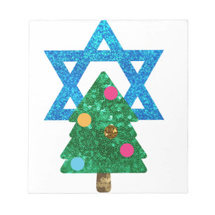 Fortsetzung Christmukah hanukkah Notizblock