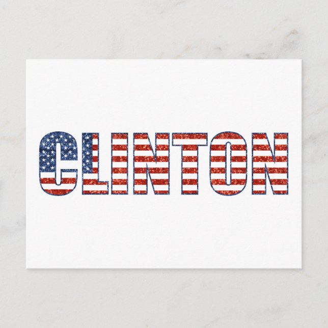 Fortsetzung von Clinton Postkarte (Vorderseite)