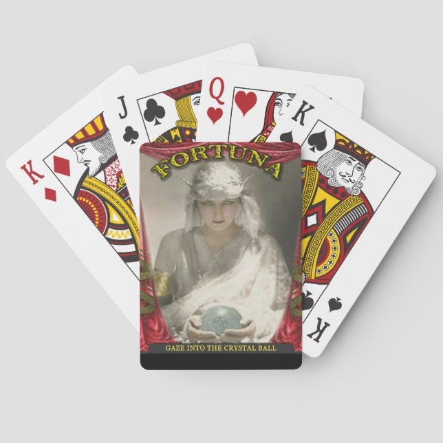 Fortuna, römische Göttin des Luck Spielkarten (Rückseite)