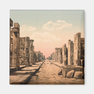 Fortuna-Straße, Pompeji, Kampanien, Italien Magnet