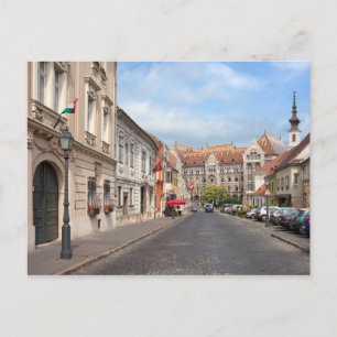 Fortuna Street in Castle District in Budapest Postkarte