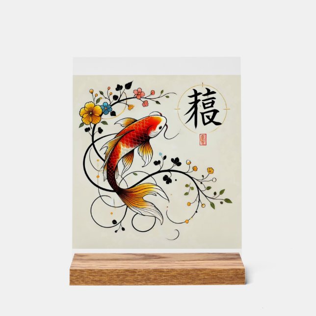 Fortune Bloom Sign Acrylschild (Vorderseite)