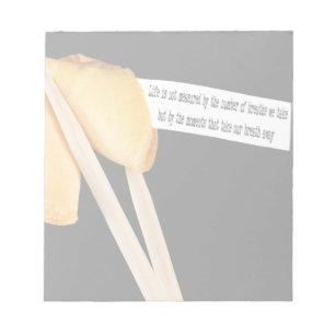 Fortune Cookie Life Quote Notizblock