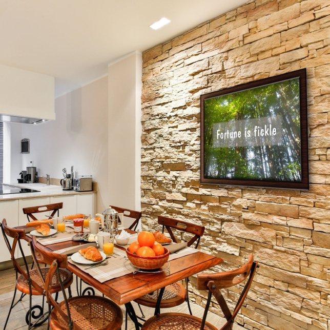 Fortune est une affiche de proverbe Inspirationnel (Créateur téléchargé)