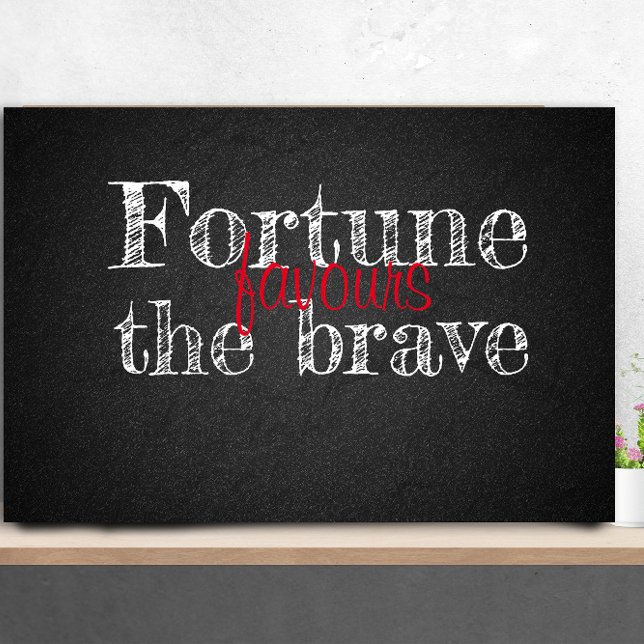 Fortune favorit charcoalboard grad Quote Poster (Von Creator hochgeladen)