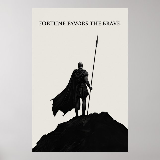 Fortune Favors The Brave Poster (Vorne)