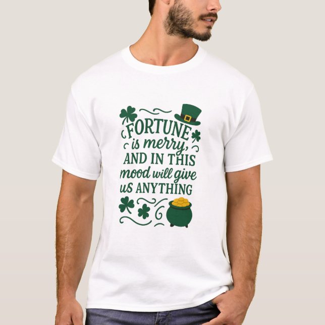 Fortune St. Patty's Day  T-Shirt (Vorderseite)