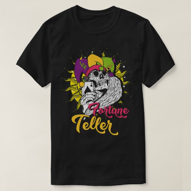 Fortune Teller Magic Occult Tarot Cards T-Shirt (Design vorne)