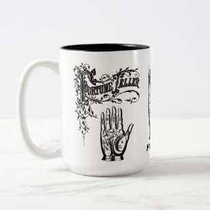Fortune Teller - Palm Reader Divination Zweifarbige Tasse