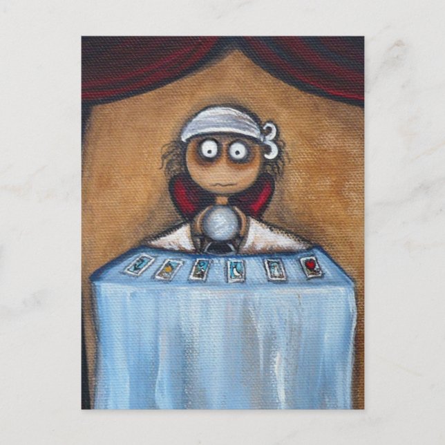 Fortune Teller Postcard Postkarte (Vorderseite)