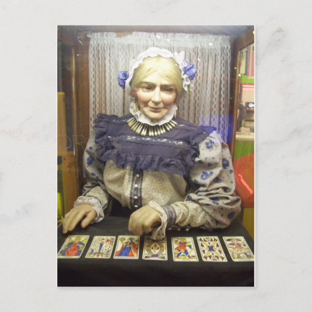 Fortune Teller von Santa Cruz Boardwalk Postkarte (Vorderseite)
