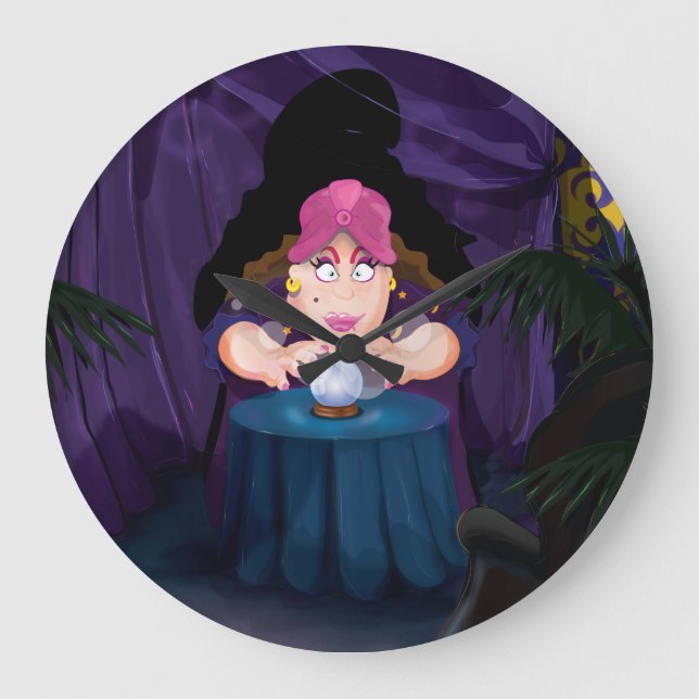 Fortune Tellers Zent Große Wanduhr (Vorderseite)