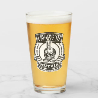 Fortune's End Pint Glas, weißer Hintergrund Glas