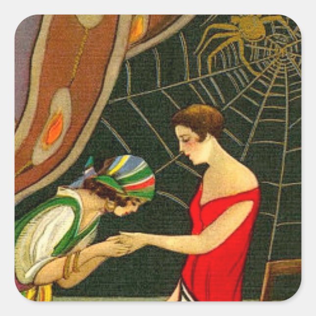Fortuneteller Quadratischer Aufkleber (Vorderseite)