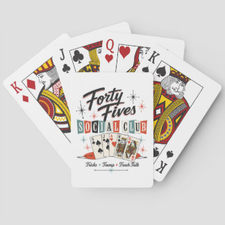 Forty Fives Social Club Retro Spielkarten