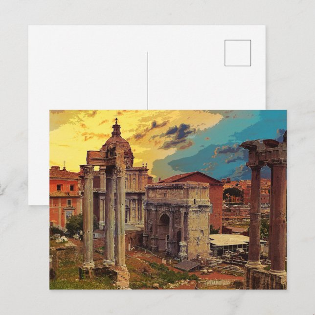 Forum Romanum Architecture Italien #2 Postkarte (Vorne/Hinten)