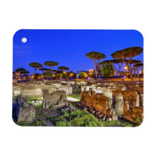 Forum Romanum in Rom in der Nacht, Italien - HDR. Magnet