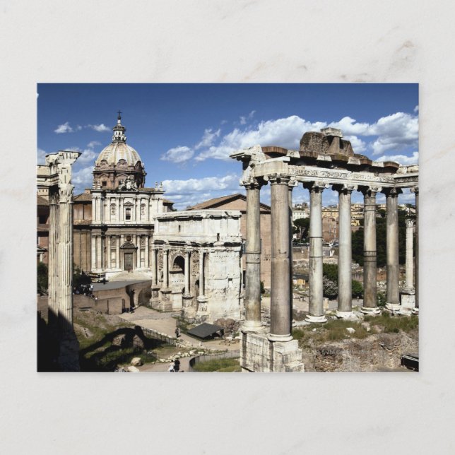 Forum Romanum, Rom, Italien Postkarte (Vorderseite)