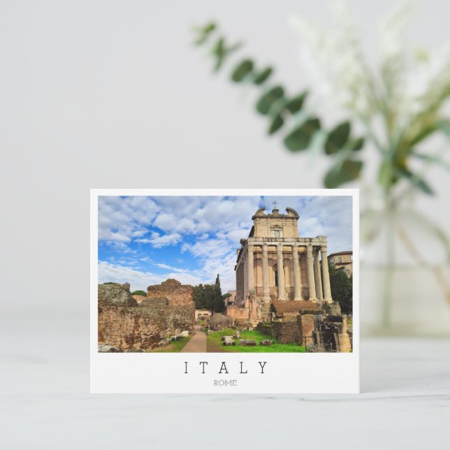 Forum Romanum, Rom, Italien Postkarte (Stehend Vorderseite)