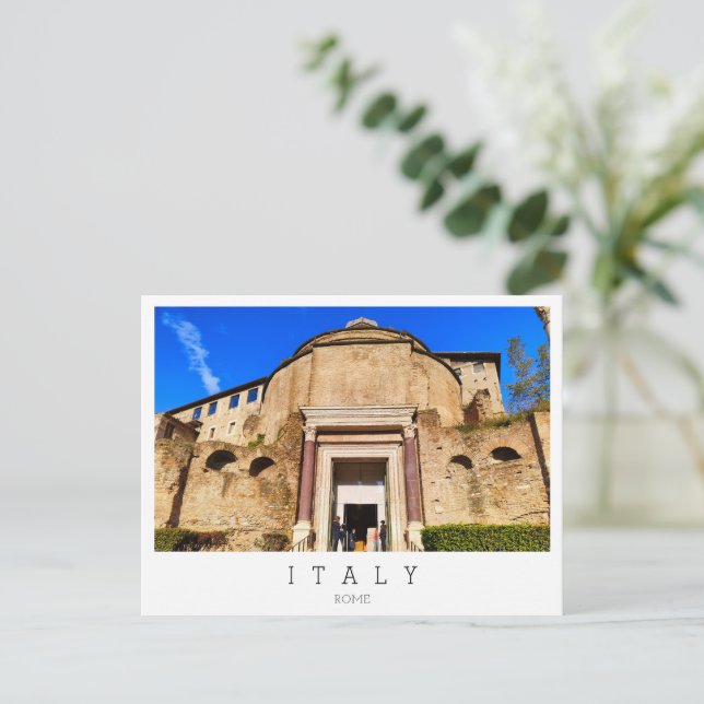 Forum Romanum, Rom, Italien Postkarte (Stehend Vorderseite)