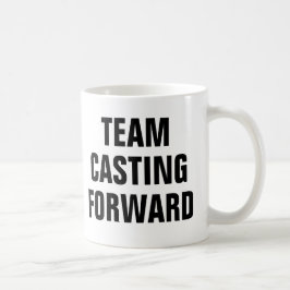Forward Casting des Fischereiteams Kaffeetasse