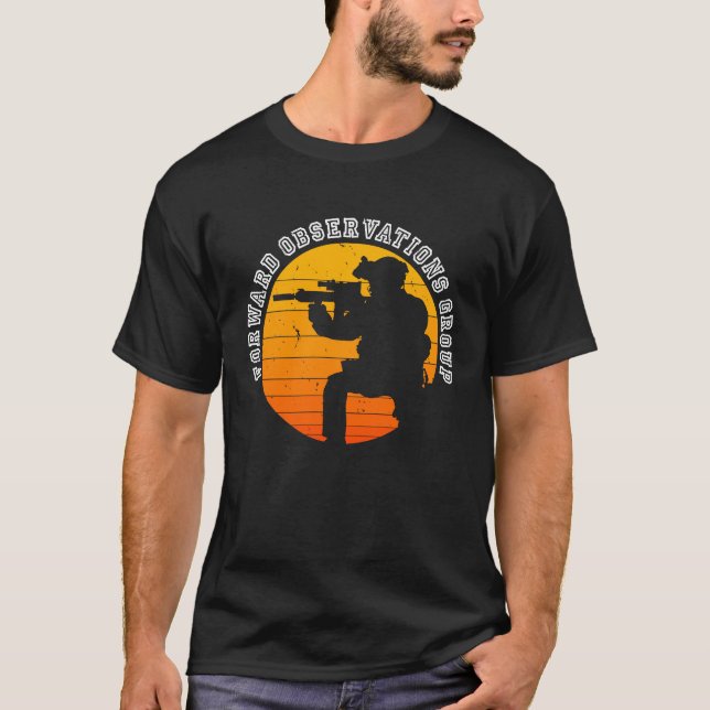 Forward Observations Group FOG Retro Kneeling Scou T-Shirt (Vorderseite)