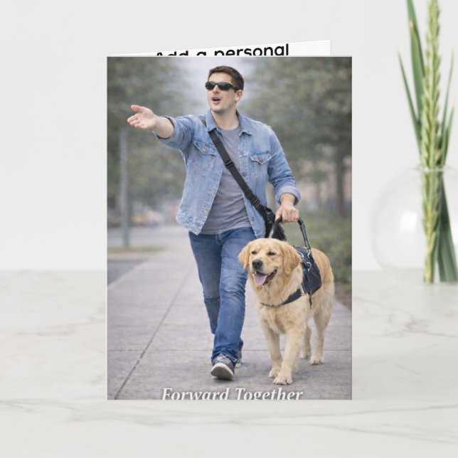 Forward Together – Golden Retriever Guide Dog Team Ankündigung (Vorderseite)
