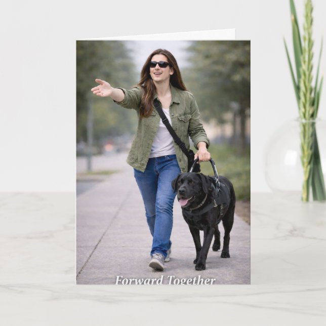 Forward Together – Guide Dog Team Graduation  Karte (Vorderseite)