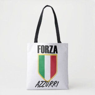 Forza Azzurri Italienischer Flaggenfußball Tasche